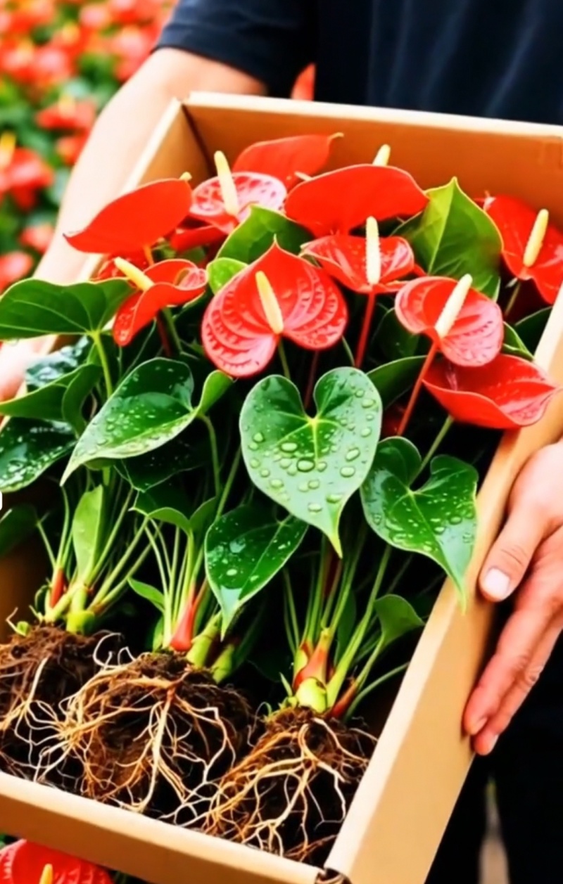 红掌盆栽花卉植物水培室内一帆风顺鸿运好养当头绿植客厅开花