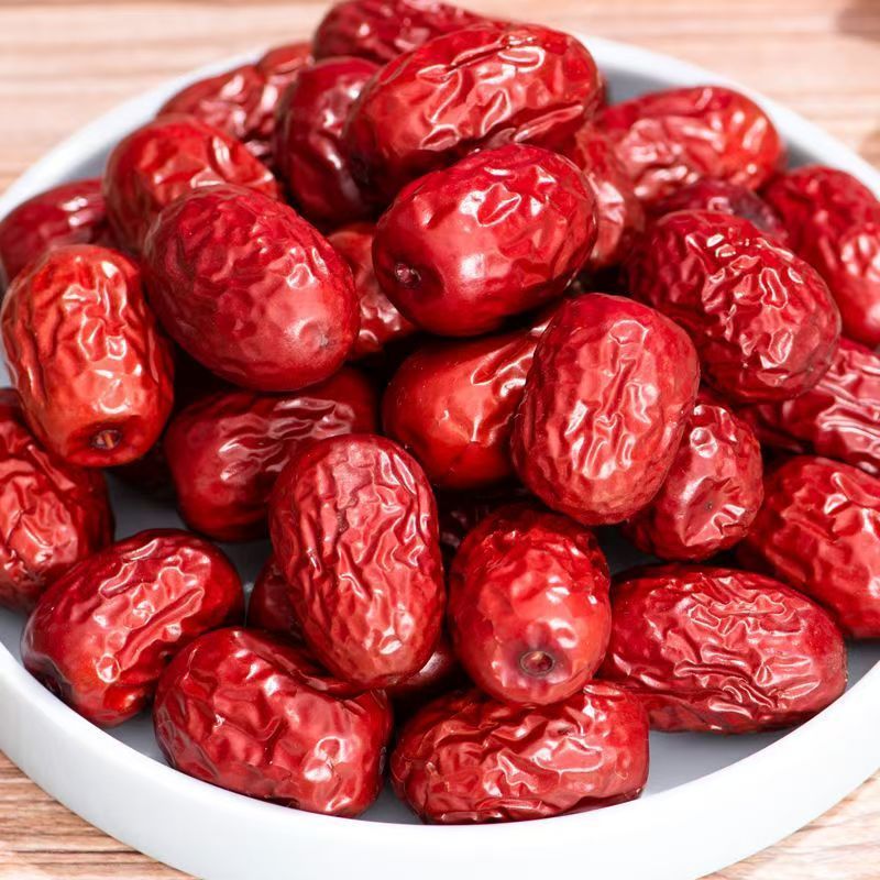 优质骏枣自然吊杆红枣1000g】煮粥泡茶生吃个大香甜整