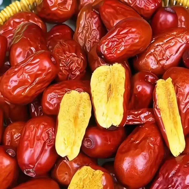 优质骏枣自然吊杆红枣1000g】煮粥泡茶生吃个大香甜整