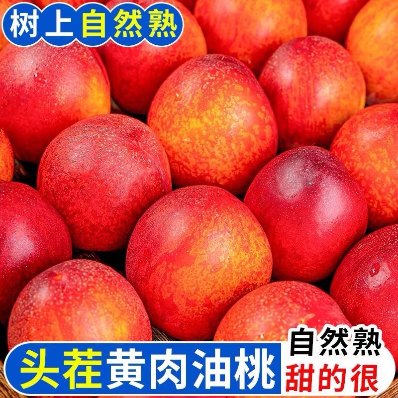 精品黄油桃新鲜采摘脆甜多汁自然成熟按需加工价格优惠