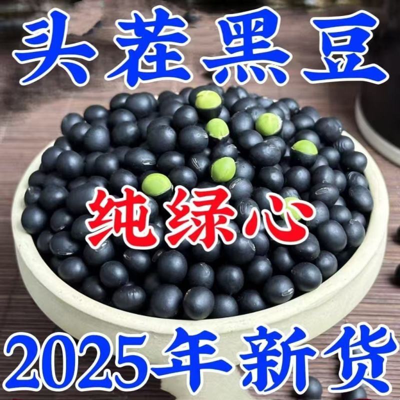 【新豆特价】10斤2025年绿芯黑豆东北农家自种