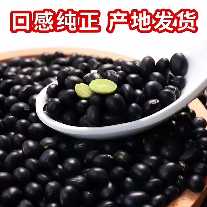 【新豆特价】10斤2025年绿芯黑豆东北农家自种