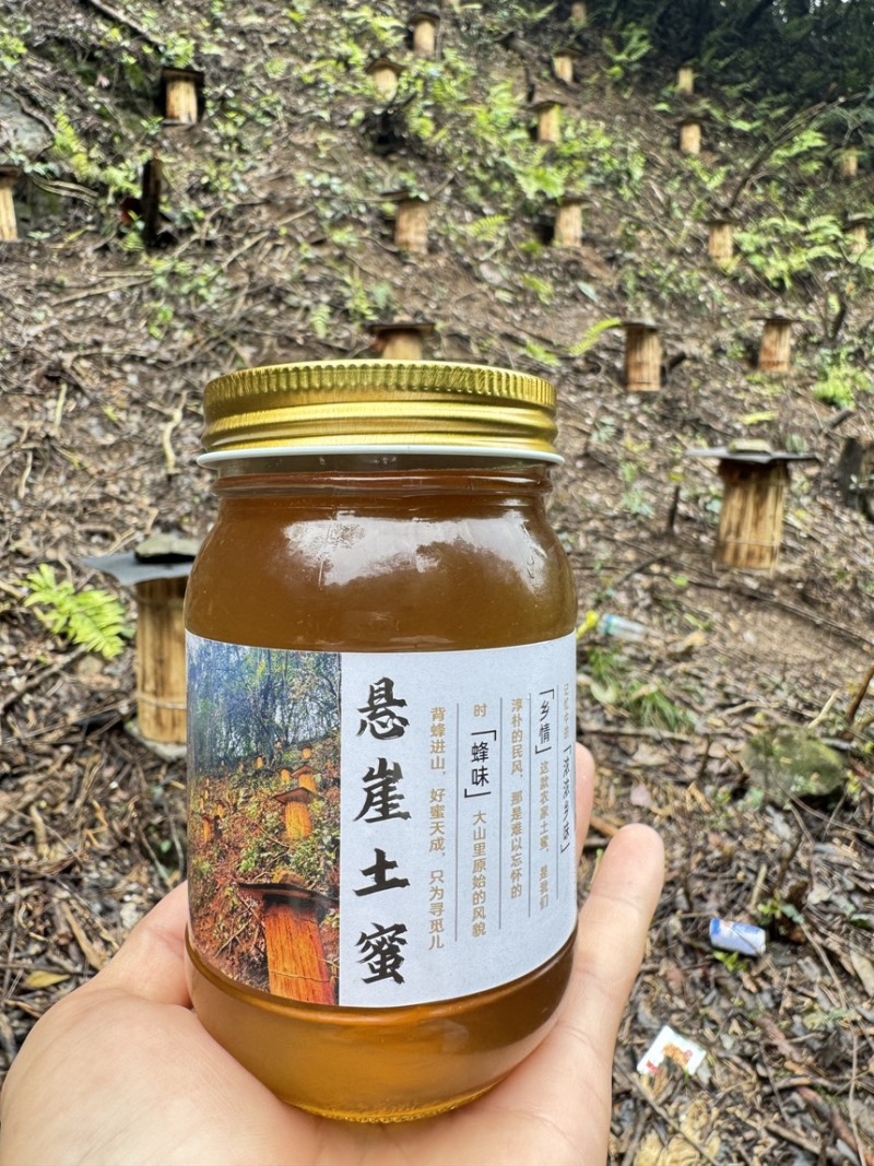 农家深山悬崖土蜂蜜古一年只取一次古法压榨假一赔十