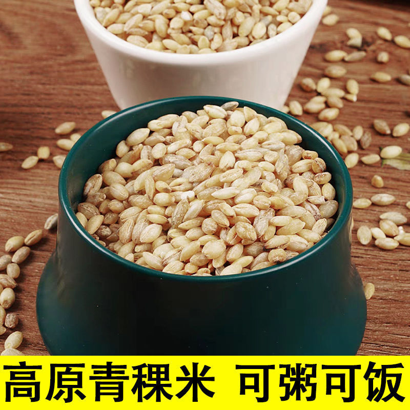 白青稞米青海高原谷物优质西藏青稞低脂五谷杂粮大麦仁粗粮新