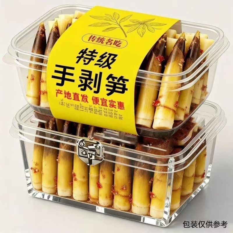 2026年手剥笋开袋即食即食美味香辣泡椒原味脆嫩零食一整