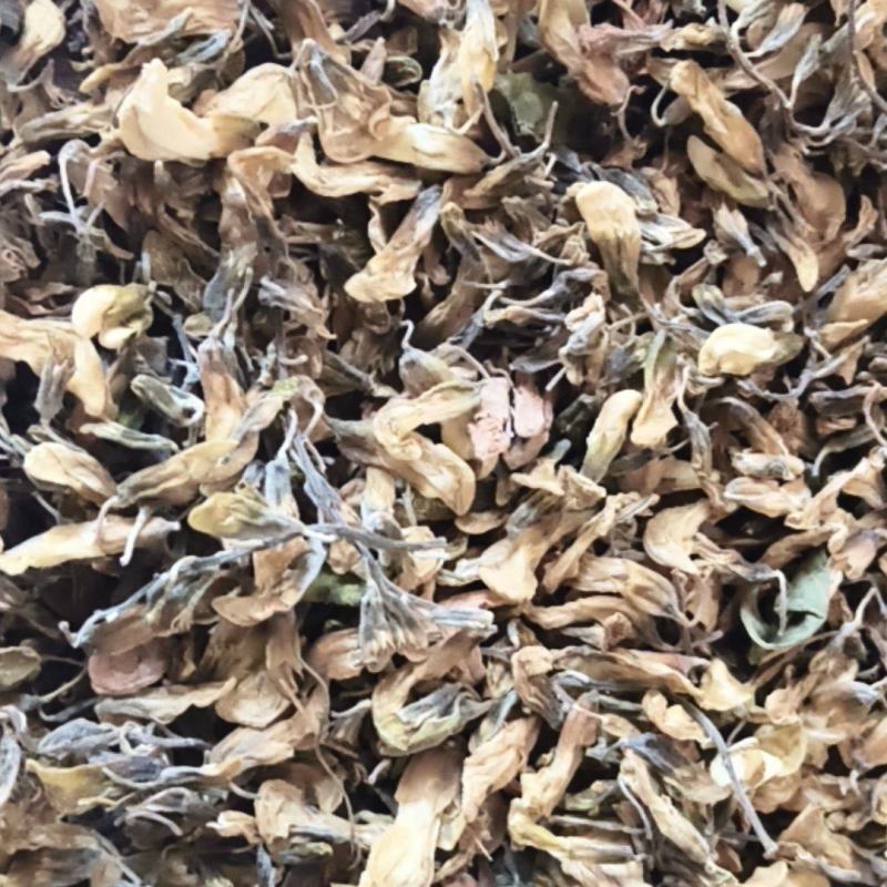 干洋槐花。水煮或者蒸蒸晒干的洋槐花新货