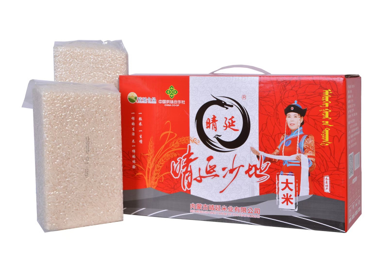 晴延沙地稻花香大米2号真空包装礼盒5kg/箱