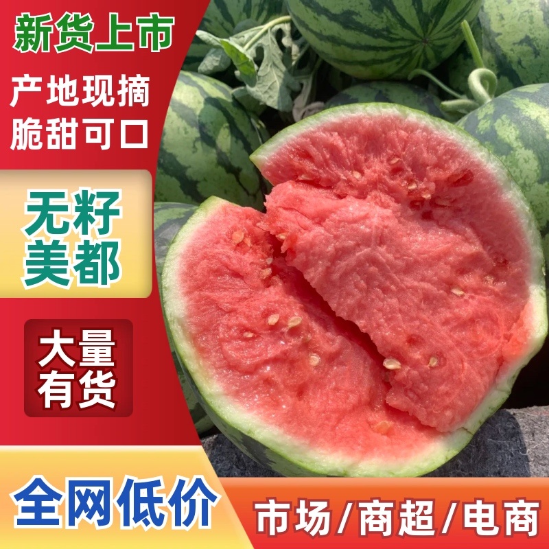河南夏邑西瓜/无籽美都西瓜品质保证可售后，好货