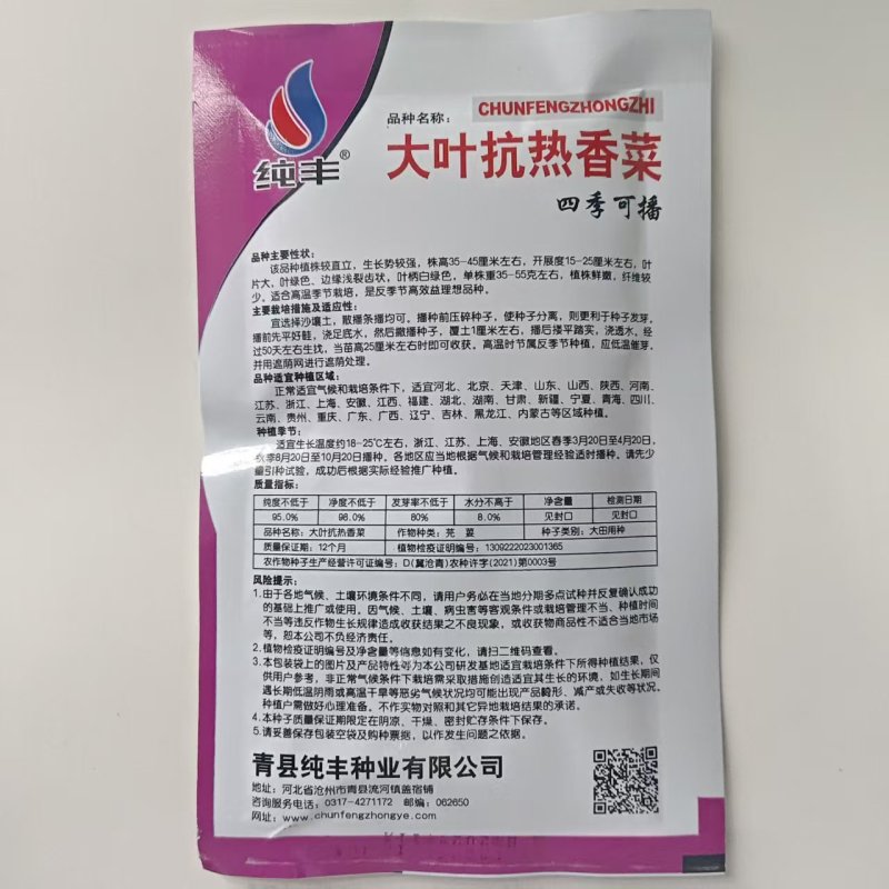 四季大叶香菜籽阳台盆栽四季耐热芫荽种子蔬菜种孑农家庭院菜