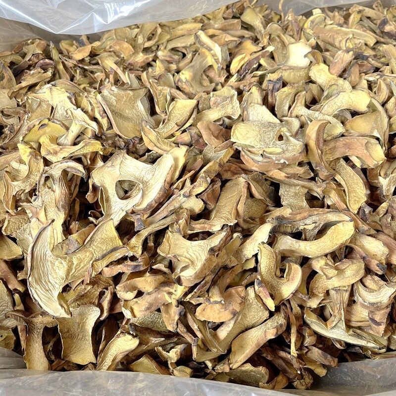 人工见手青黄牛肝菌通货切片烘干干片干品