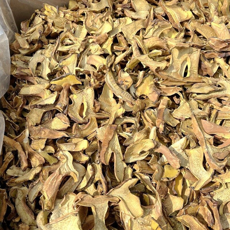 人工见手青黄牛肝菌通货切片烘干干片干品