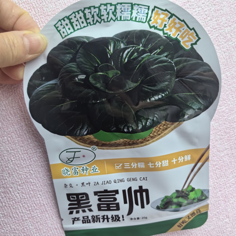 黑甜糯青菜种子黑叶菜秋季高产耐寒口感甜糯好吃四倍体苏州青