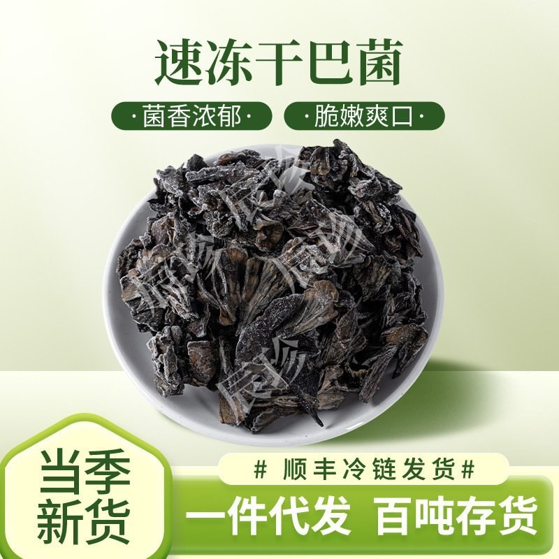 云南速冻干巴菌野生菌菇蘑菇餐饮食材速冻干巴菌工厂牛肝菌