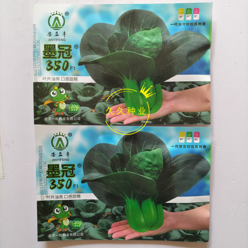 墨冠350耐热杂交苏州青种子味甜好吃高温不拔节抗病高产