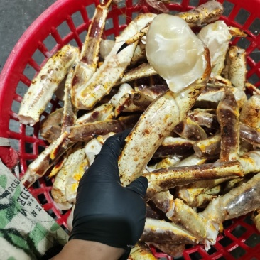 俄罗斯生冻帝王蟹脚帝王蟹腿单腿带蟹肩
