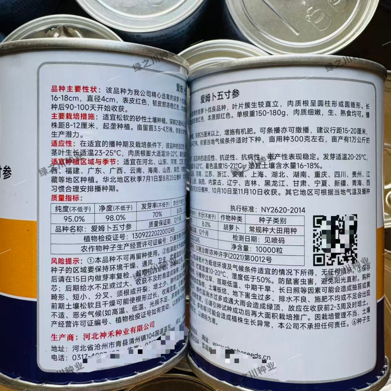 爱姆卜五寸参胡萝卜种子甜脆五寸胡萝卜种籽肉质细嫩大田基地