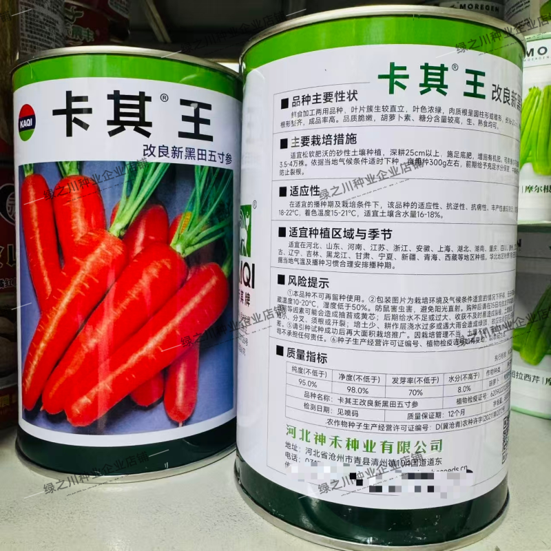 卡其王胡萝卜种子改良新黑田五寸参胡萝卜种子脆甜高产秋季