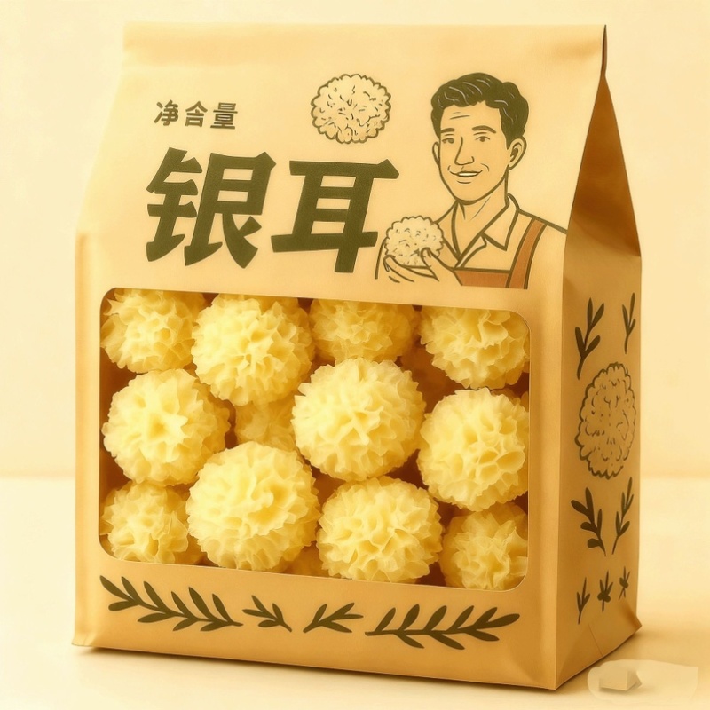 锻木小银耳特价款颜色淡黄电商款