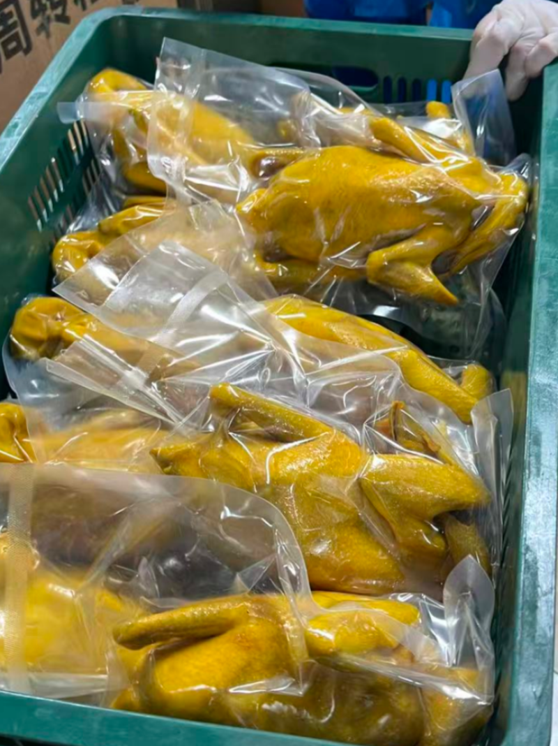 全熟盐焗鸡地摊电商批发五指毛桃盐焗鸡真空盐焗鸡熟食鸡