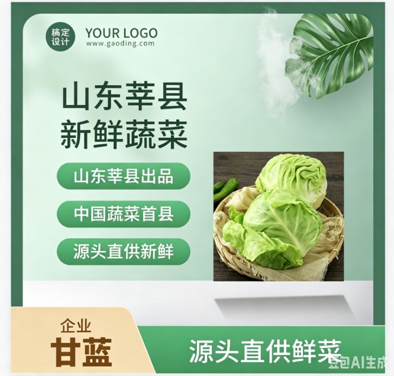山东莘县甘蓝大量上市紧实翠绿耐放整车批发