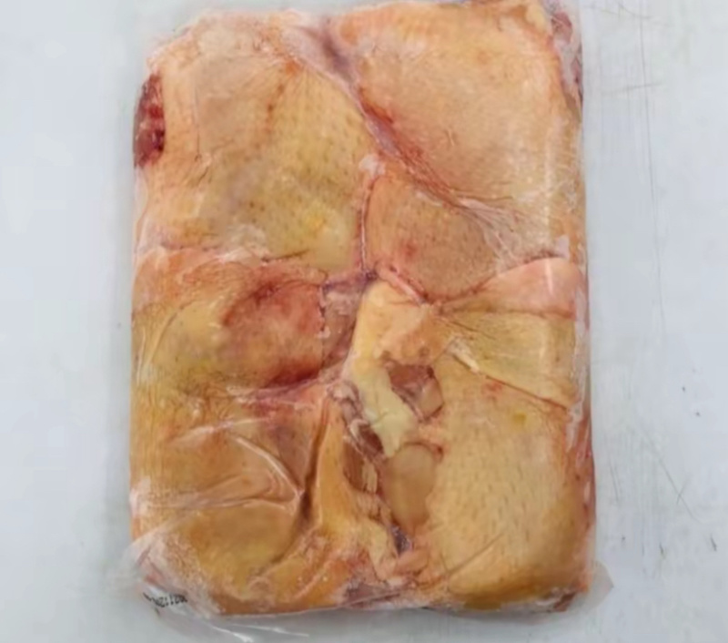 毛毛肉（去骨带皮鸡腿肉）屠宰检疫出品