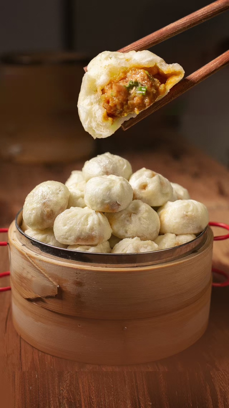 手工老面小笼包