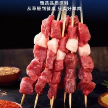 精品羊肉串张家口坝上草原羊肉串鲜嫩无膻肥瘦相间