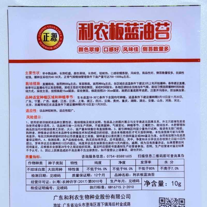 正宗板蓝根青菜种子高产可食用绿叶油菜苔种子家庭春夏蔬菜种