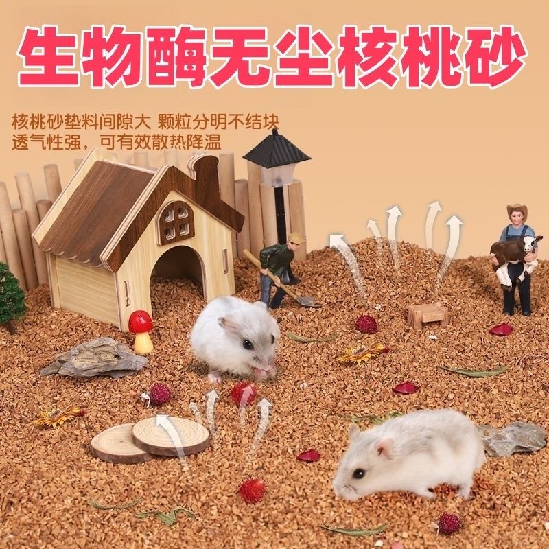 核桃壳厂家直发核桃壳宠物垫料核桃壳滤料核桃壳颗