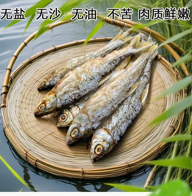 碳火烤干黄尾鱼干，淡水鱼干去去内脏