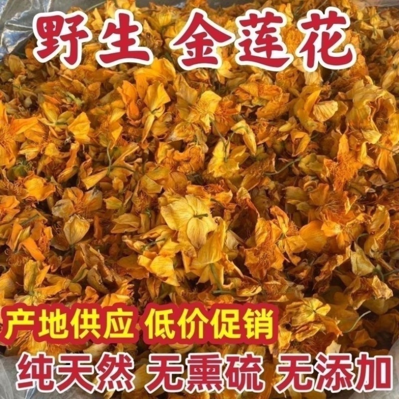 金莲花中药材正宗***金莲花批发零售货真价实