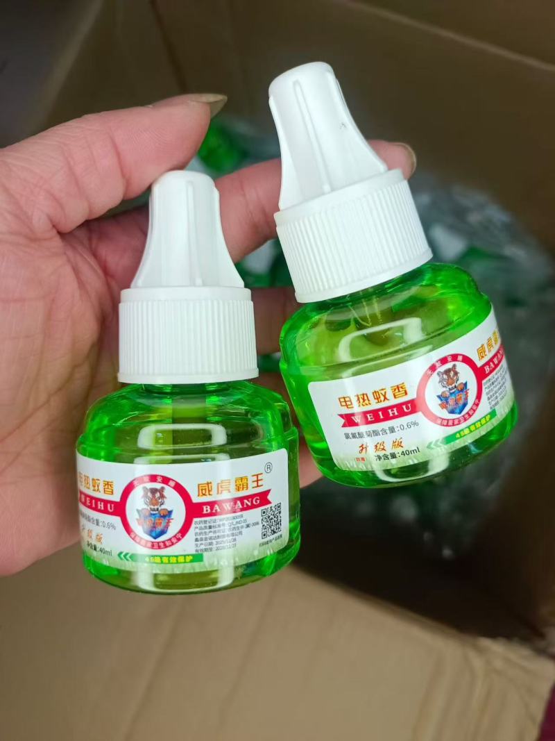 蚊香液，威虎霸王艾草威虎猎人达成美电热蚊香液