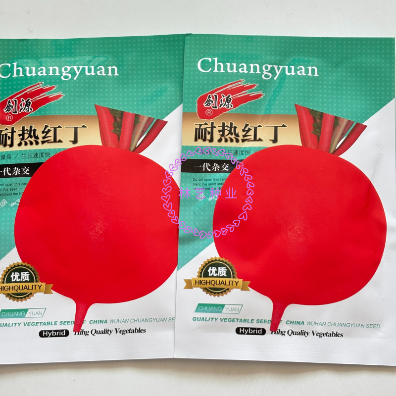 耐热红丁萝卜种子耐热水果萝卜红丁甜脆萝卜蔬菜夏秋播萝卜种