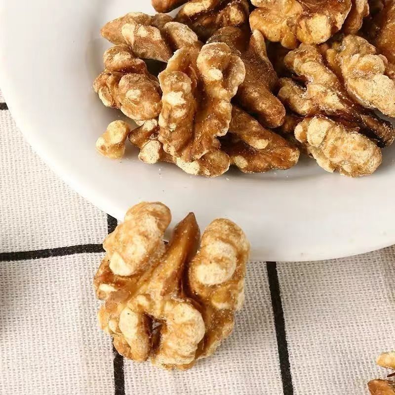 【净重】新货新疆纸皮核桃仁烤熟核桃草本味奶香味炒熟核桃仁