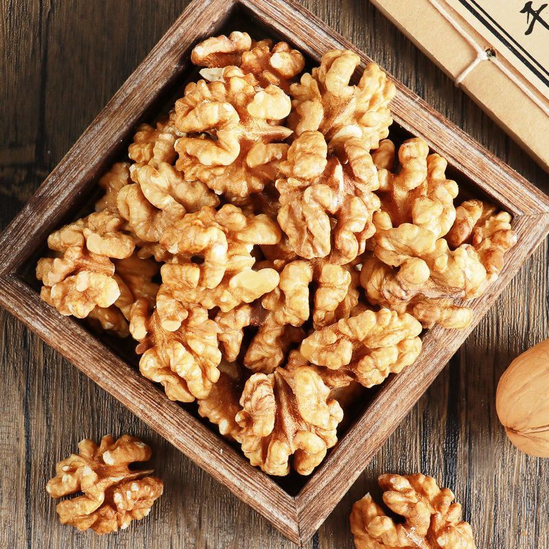 【净重】新货新疆纸皮核桃仁烤熟核桃草本味奶香味炒熟核桃仁