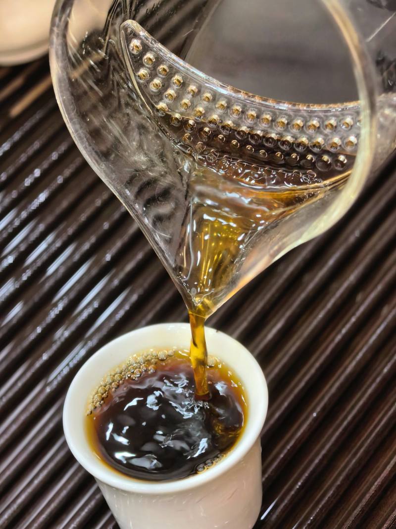 【古法工艺】黄精六堡茶黑茶陈年六堡茶小方片一斤批发价