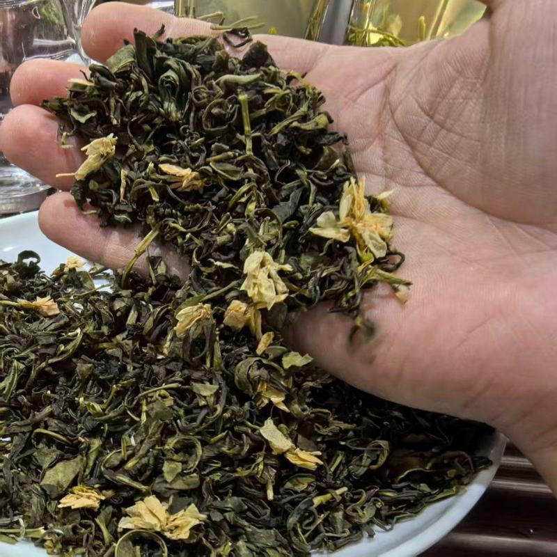 炒花茉莉花茶电商用茶奶茶原料口粮茶茉莉绿茶餐饮