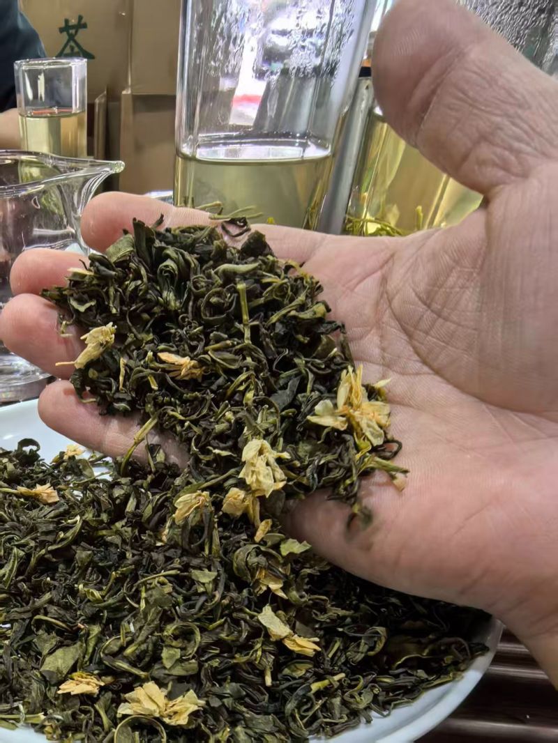 炒花茉莉花茶电商用茶奶茶原料口粮茶茉莉绿茶餐饮