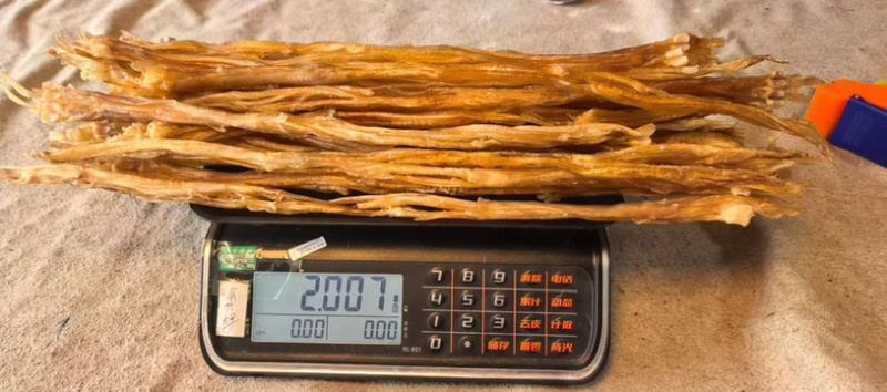 梅花鹿干鹿筋净筋后腿筋成年壮鹿鹿筋净筋不带蹄夹