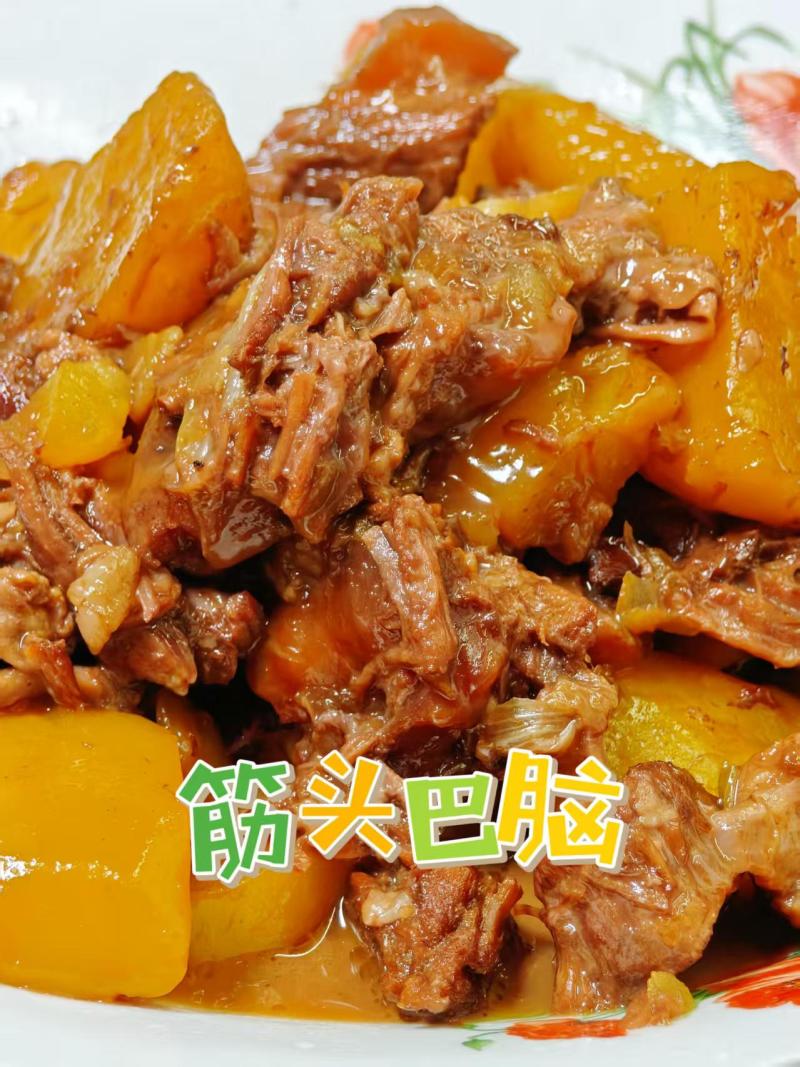纯干大块熟猪筋头巴脑