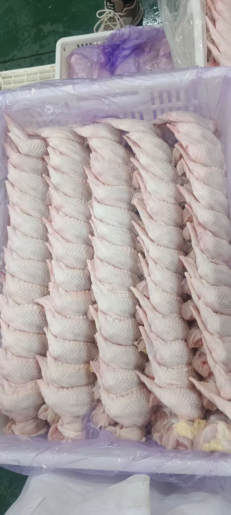 白毛种母鸡全翅，165克以上