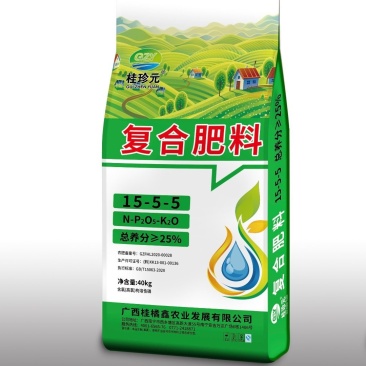 桂珍元通用复合肥15-5-525%氯基复合肥