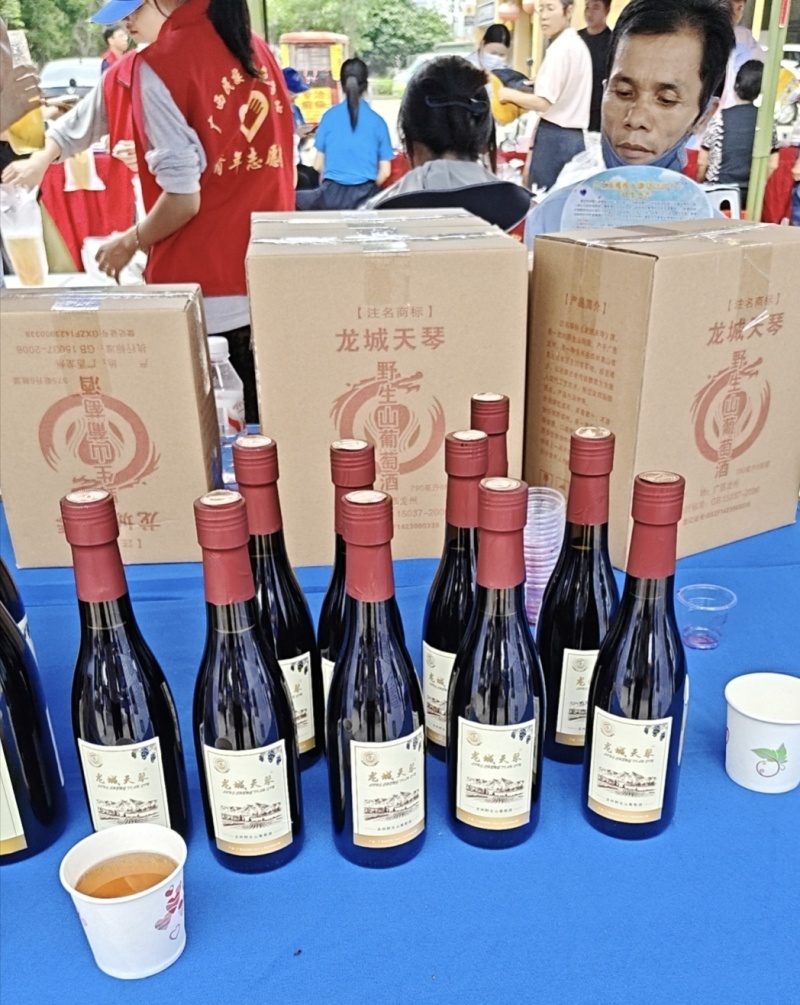 广西龙城天琴野生山葡萄酒，是一款生养保健葡萄酒
