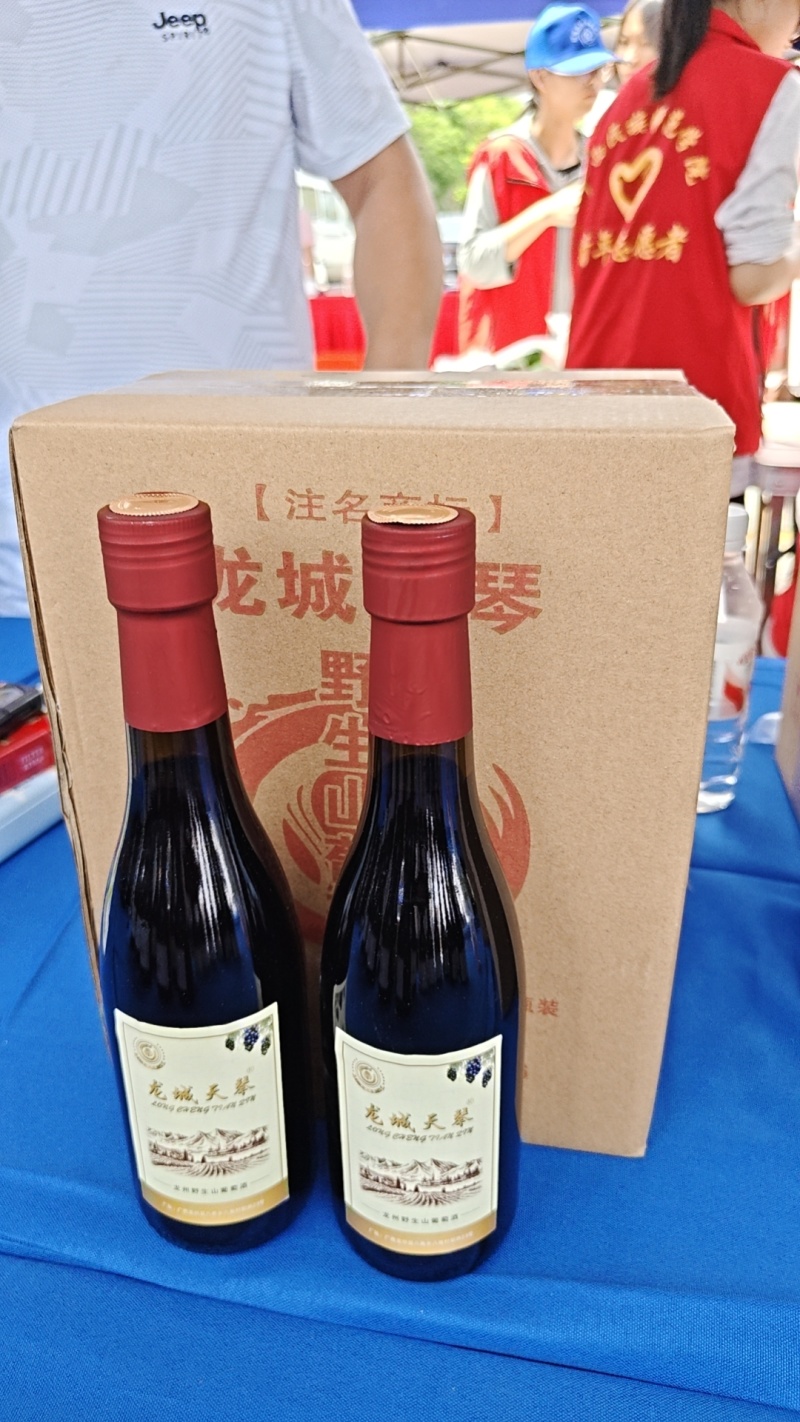 广西龙城天琴野生山葡萄酒，是一款生养保健葡萄酒