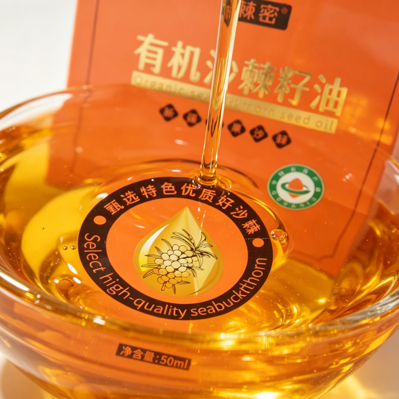 新疆有机沙棘籽油无杂纯净原味油产地包邮发货
