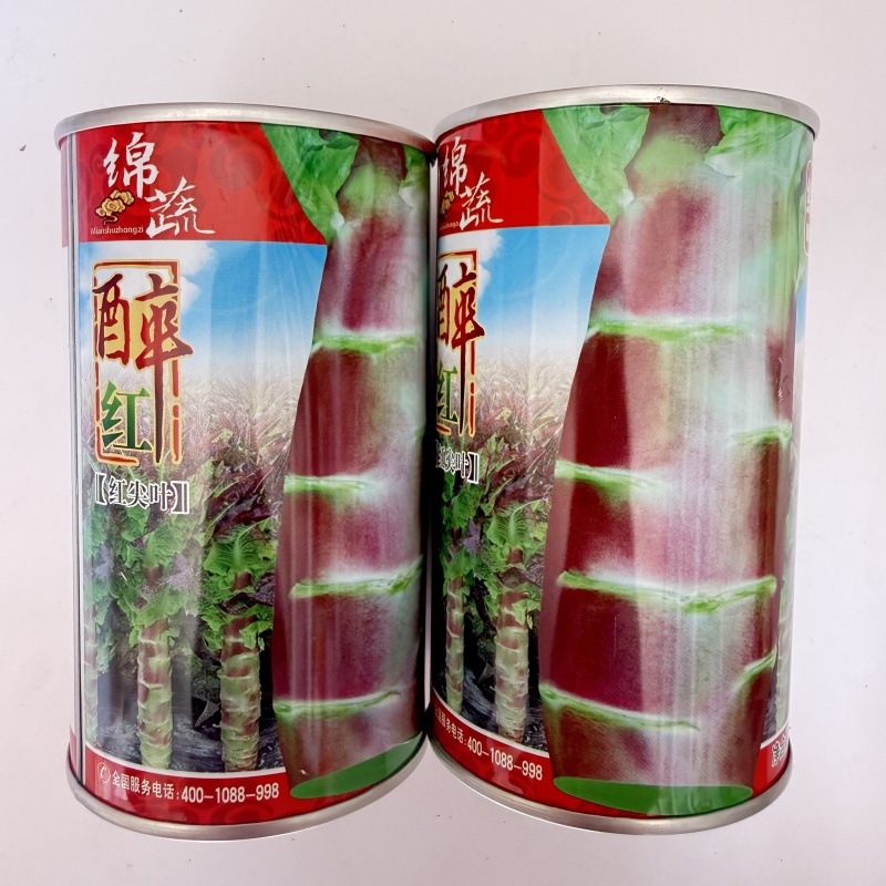 红尖叶莴笋种子耐热清香绿肉清脆爽口皮薄高产春秋播种莴笋种