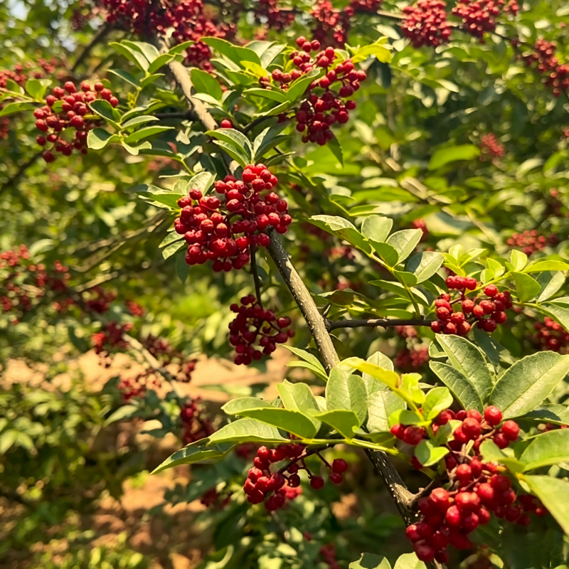 无刺大红袍花椒树苗，改良新品种省人工，颗粒饱满，基地现挖