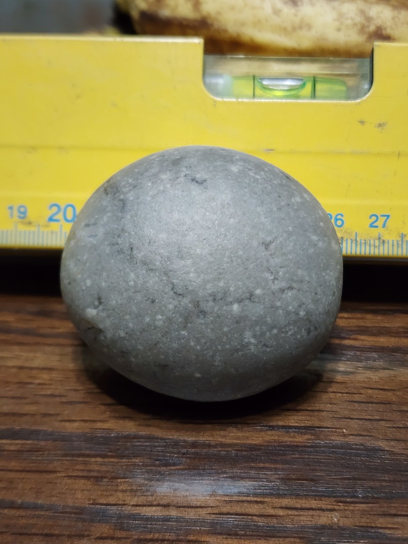 狗宝石1个，扁圆形，直径55mm，重约133.3克