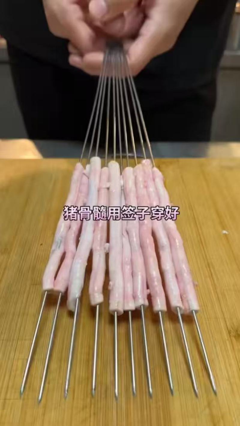 猪骨髓，烧烤专用食材