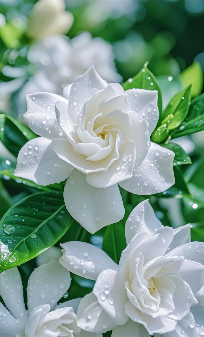 纯野生的栀子花